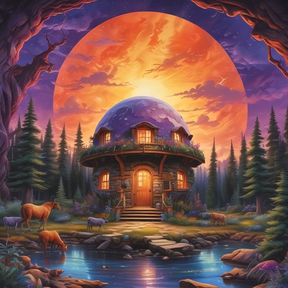 Colorful Fantasy Art Print - Picture 1 of 1